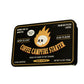 Coffee Campfire Starter is an all-natural, eco-friendly, waterproof, and portable fire starter made from recycled coffee. Best fire starter for backpacking, camping, fireplaces, fire pits, and outdoor grills. No plastic, paraffin, kerosene or any synthetic blends. Made from only 2 natural ingredients 