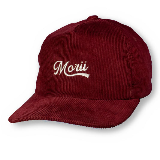 "MORII" MAROON CORDUROY SNAPBACK